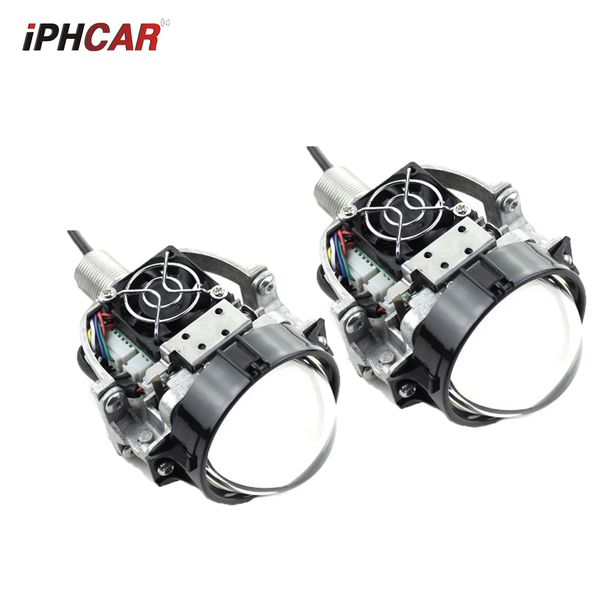 

2pcs bi led projector headlights lens 2.8 inch high and low beam auto headlamp light h1 h4 d2s car headlight all in one modify