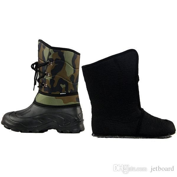 

зима теплая мужчины снег boots 1800d оксфорд водонепроницаемые ткани катание на лыжах полусапожки армейские военные длинные сапоги