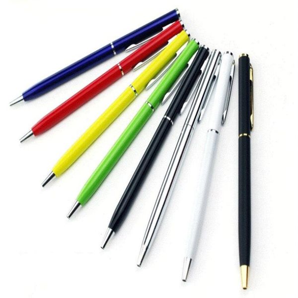 

офисная студенческая ручка классический дизайн темно-красный 0.7 наконечник металлическая шариковая ручка, Blue;orange