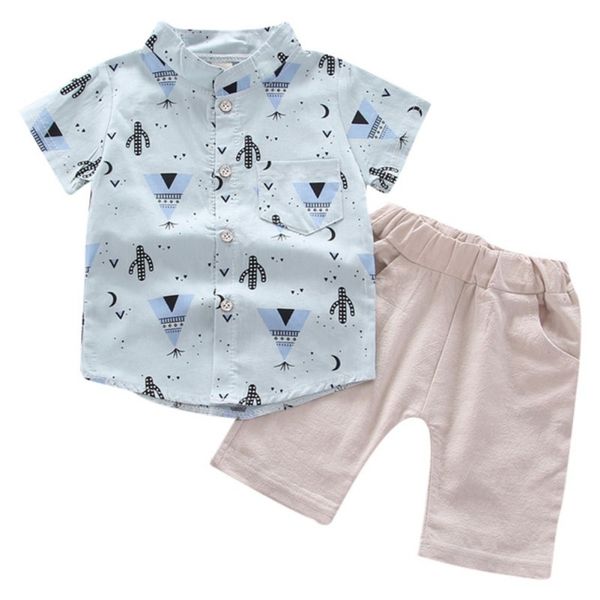 

clothing sets weixinbuy children baby boys summer casual short sleeve elephant pattern t-shirt blouse+shorts outfits set 2021, White