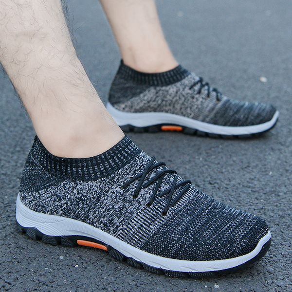 

New High Quality Casual Breathable Sneakers Mesh Soft Jogging Tennis Footwear Outdoor Men Shoes, Blue
