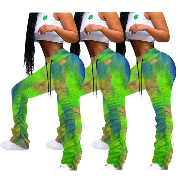

pockets design pencil pants fashion womens clothing summer female designer stacked leggings pants printed mid waist, Black;white