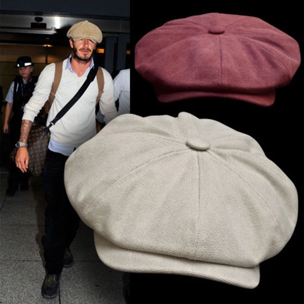 

canvas hat with wide cover of duck tongue hat middle age grade men's big head octagonal bailey children's, Blue;gray