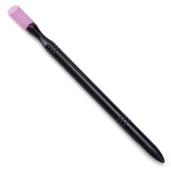 

metermall portable quartz cuticle polishing pen nail care manicure exfoliating scrub tool art