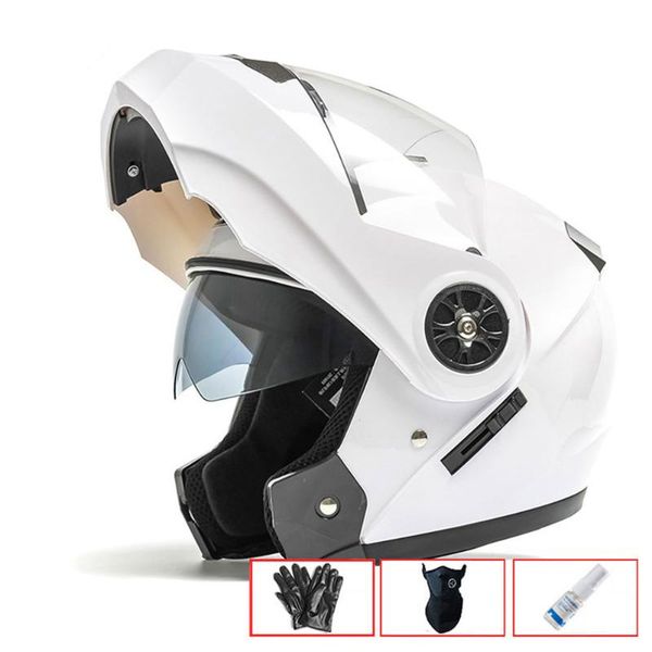 

abs shield flip up adjustable double mirror head guard safety motorcycle helmet comfortable riding bluetooth audio protective