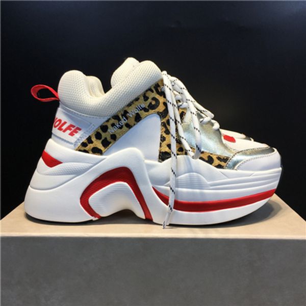 

идеальное официальное качество голый вулф женщины 70 мм трек сетки кожаные кроссовки натуральная кожа дизайнер новый релиз мода роскошные ту, Black