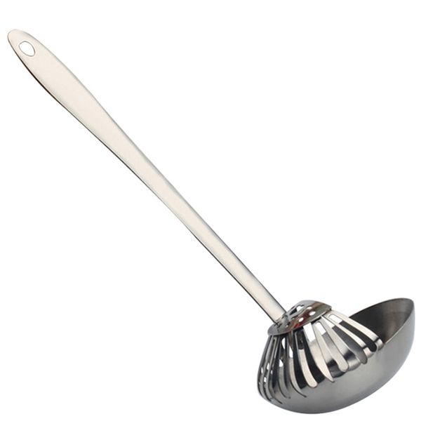

professional 2 in 1 soup kitchen pan pot spoon ladle colander with filter strainer