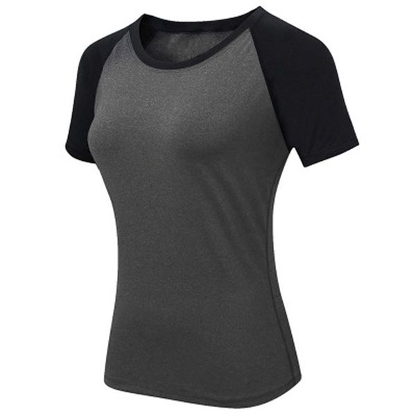 

new female women's sports t-shirt transform tee short sleeve relaxed fit training running t-shirt &4jj30, Black;blue