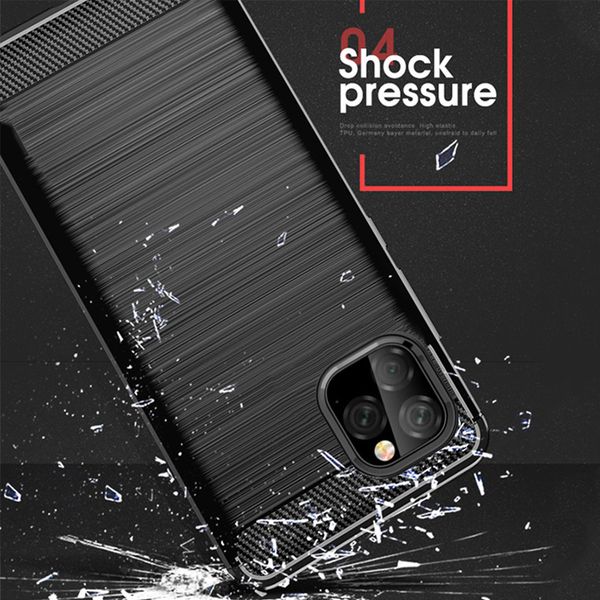 

for iphone 11 pro max case carbon fiber cover shockproof phone case for iphone 11 pro cover full protection bumper shell