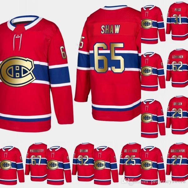 

Montreal Canadiens Andrew Shaw 2019 Gold Limited Jersey Alex Galchenyuk Carey Price Patrick Roy Max Pacioretty Jonathan Drouin Ales Hemsky