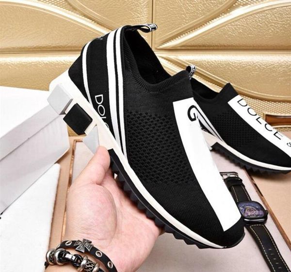 

wholesale d.g blue black white knit sorrento sneaker d logo g turquoise mesh sneakers running casual shoes with box