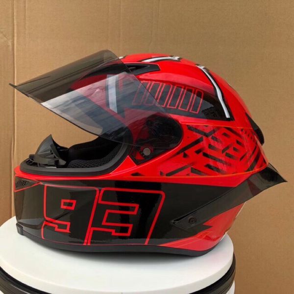 Shoei X14 93 marquez formiga vermelha CAPACETE preto fosco Full Face Capacete de motocicleta capacete de corrida off road-NÃO-ORIGINAL HELMET237n