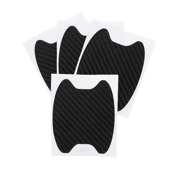 

4pcs clear door cup handle paint scratch protection guard film carbon fiber