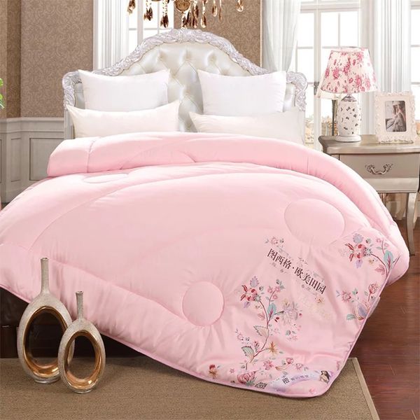 

thicken warm feather velvet quilt winter duvets four seasons 10 pounds comforters spring thick blanket double single silk quilt