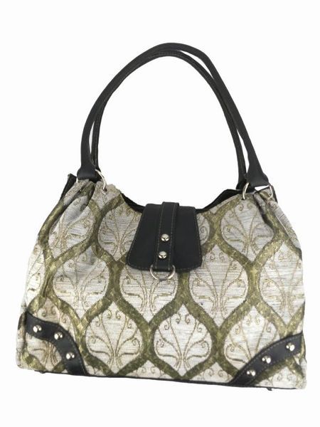 

handmade elegant shoulder bag designed with special fabric with ottoman motifs