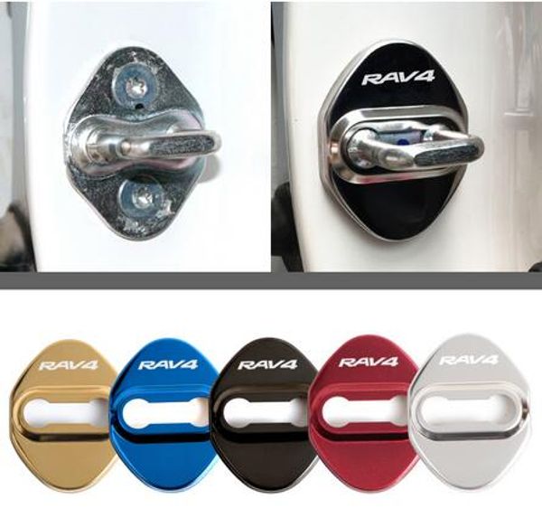 Car Styling Coperture per serrature per porte Adesivo per auto per Toyota RAV4 Adesivo per accessori per auto protettivo e decorativo