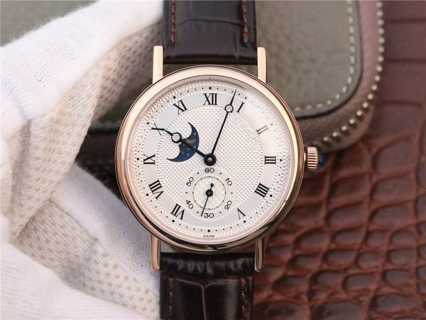 

gxg 4396 montre de luxe 316l refined steel cal.5165r automatic machinery movement watches day and night function designer watches, Slivery;brown