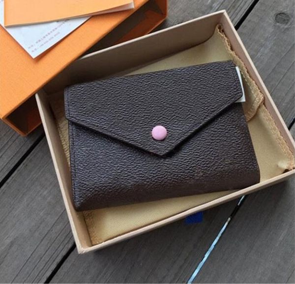 

2021 fashion female wallet pu & genuine leather wallets calssic women purses hasp short coin card holder ladies purse small clutch bag, Red;black