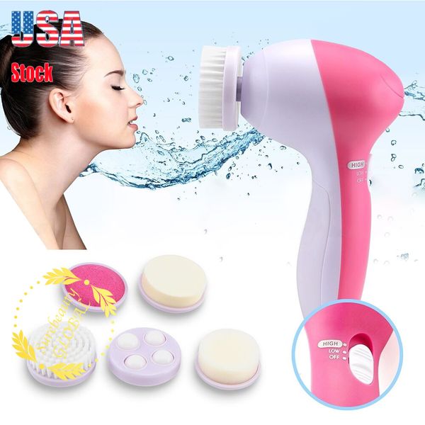 

5-1 multifunction electric face facial cleansing brush spa skin care massage washing cleaner brushes ing