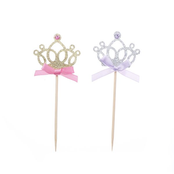 

10pcs/lot 1st birthday party decoration toys hat children party toy multi color cupcake ers princess crown hat toys for kids