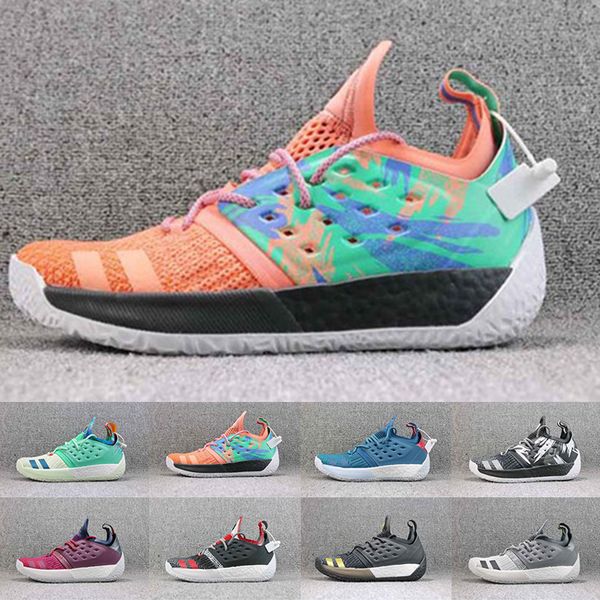 

2019 Newest Men luxury designer shoes James Harden Vol.2 Basketball Shoes Mens MVP Knit Mesh Training Jogging Sneakers Running shoes