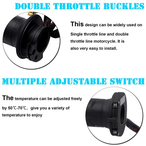 

new electric motorcycle heated grips handlebar keep hands warm for motorbike bike atvs
