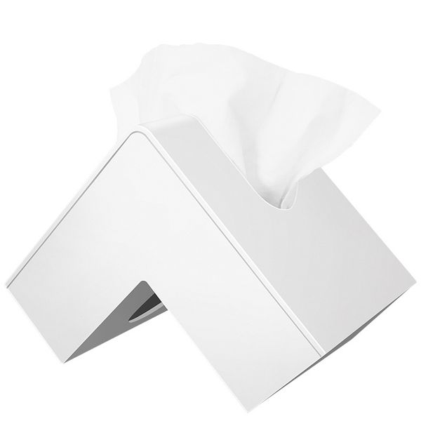 

durable simple practical tissue box easy fill portable multifunctional home decoration travel solid space saving paper container