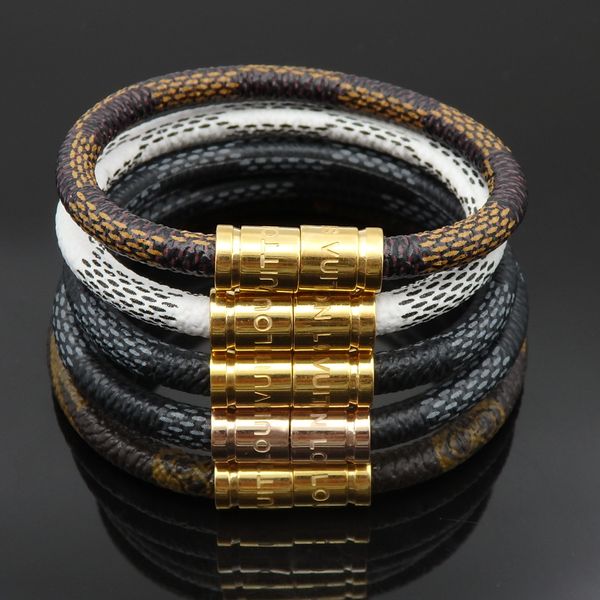 

new fashion jewelry 316l stainless steel bracelets bangles pulseiras leather bracelets for women/men gift