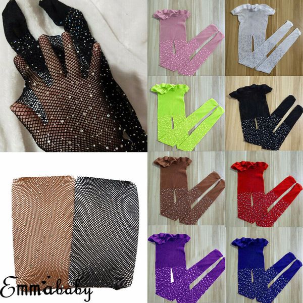 

8 colors kids girls mesh fishnet fish net pantyhose tights stockings children high socks, Blue