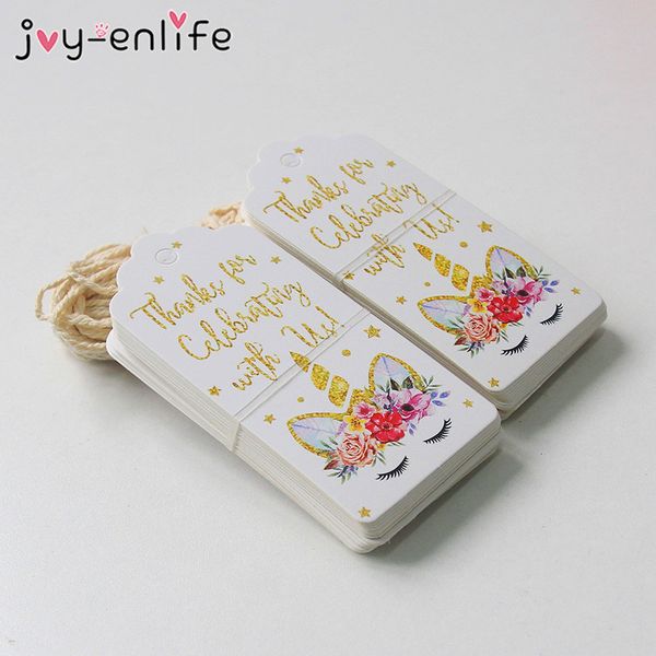 

joy-enlife unicorn paper tag colorful unicorn label birthday gift wrapping supplies theme party favors and gift supplies