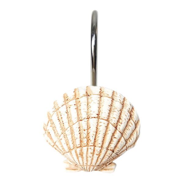 

anti rust shower curtain hooks rings 12pcs seashell glide shower curtain hooks for bathroom