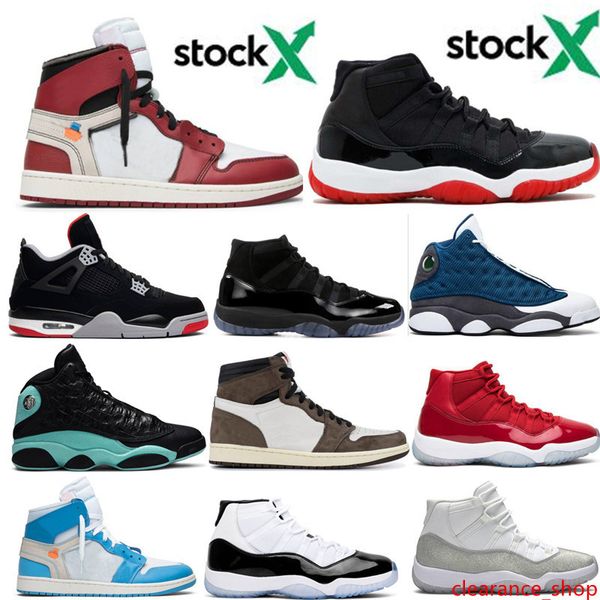 

11 men 11s bred metallic silver concord basketball shoes 1 1s travis scotts 4s white ceme island green 13 sneakers sport shoes with