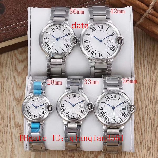 

9 Стиль Hot Brand Watch 28-42mm из нержавеющей стали наручные часы W69005Z2 W69008Z3 W69012Z4 W69010Z4 W69002Z2 К