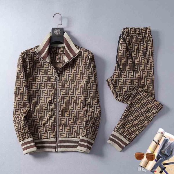 

2020 luxury brand ad men sets hooded tracksuit track sweat suits three stripes male sweatsuit mens sporting suits mens clothing -3x, Gray