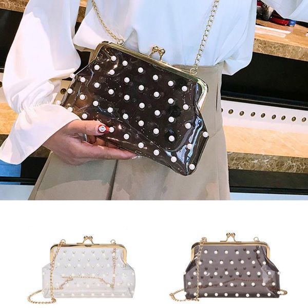 

ladies solid handbag jelly package transparent diagonal package ladies fashion summer messenger bag purses and handbags#yl10