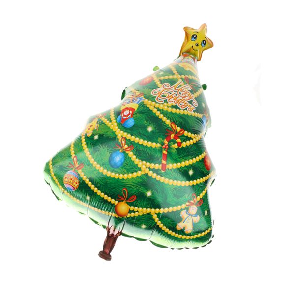

large decorated christmas tree balloons merry christmas home party accessory