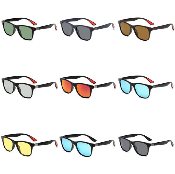 

ретро квадратные солнцезащитные очки flat top design мужские солнцезащитные очки вождение спорт на открытом воздухе вс стекла # 801, White;black