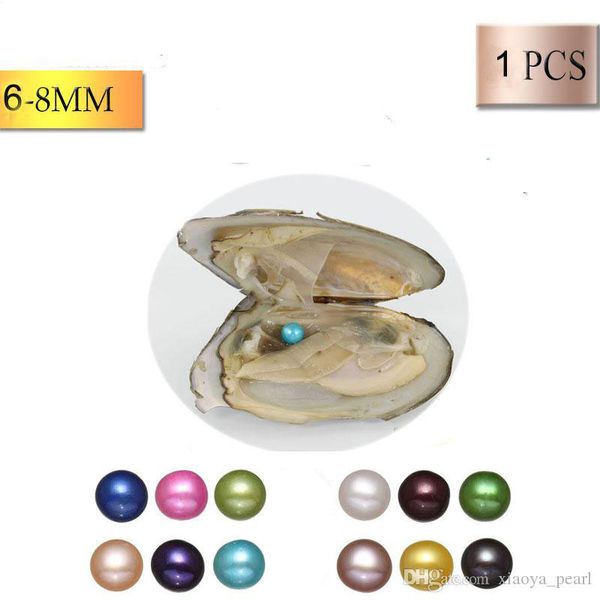 

2020 freshwater pearls in oysters 25 colors pearls oyster pearls with vacuum-packing luxury jewelry birthday gift for women, White