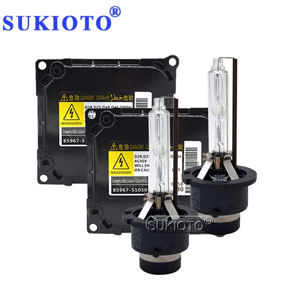 

sukioto original 35w d2s xenon d4s yeaky hid bulb kit car headlight ballast d2s d4s 4500k 5500k 6500k d2r d4r yeaky xenon kit