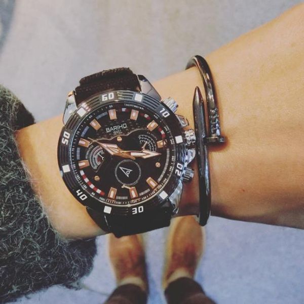 

fashion watch male students contracted leisure men watch trend large dial belt quartz watch female new, Slivery;brown