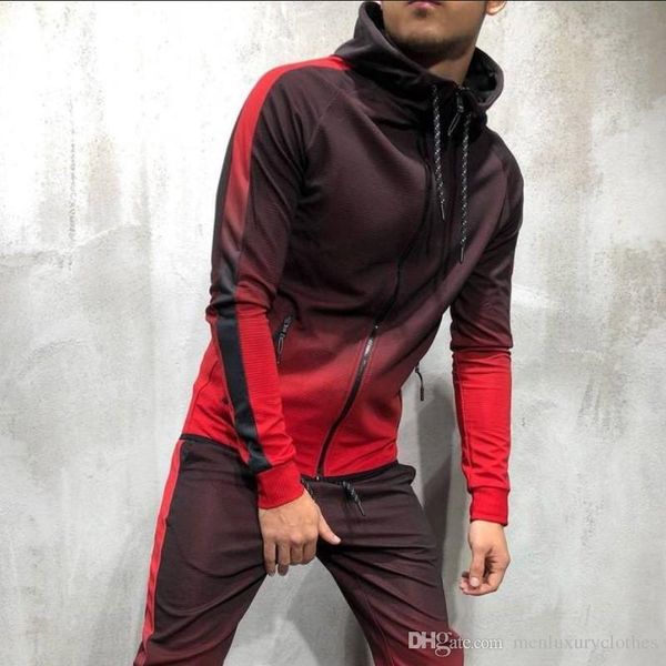 

mens 3d color patchwork hoodie hooded hiphop street zipper sport sweatshirt designer pullovers, Black