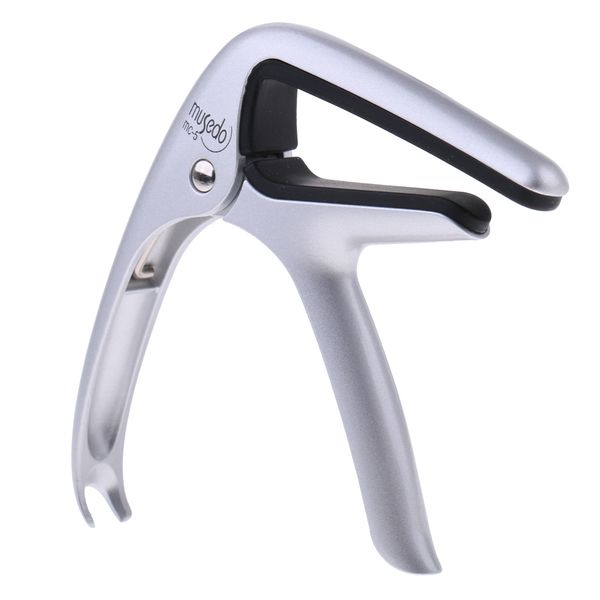 

durable quick change trigger guitar capo capotasto silver 3.81 x 2.24inch for acoustic folk guitar accessory