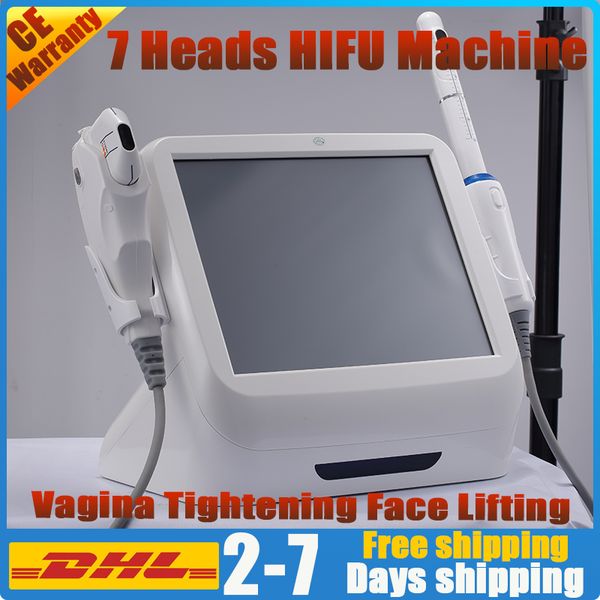 

2 in 1 hifu focused ultrasound vaginal tightening rejuvenation skin care beauty machine hifu face lifting anti-aging body slimming salon spa