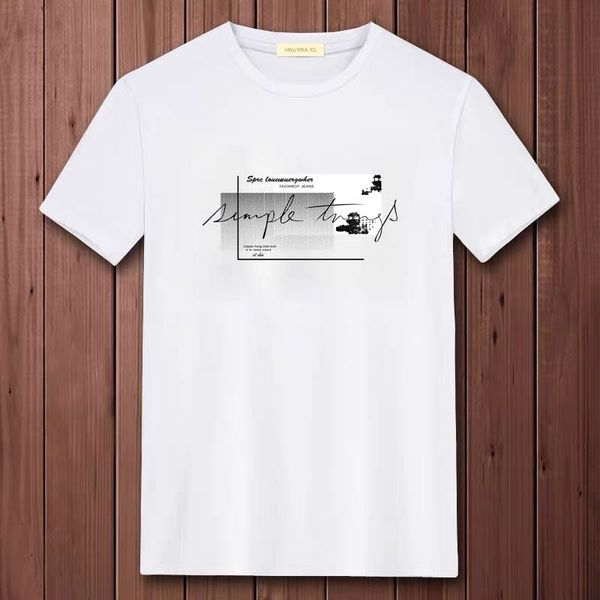 

fashion casual men luxury designer for mens tee shirts letter print embroidery short sleeved tshirt, White;black