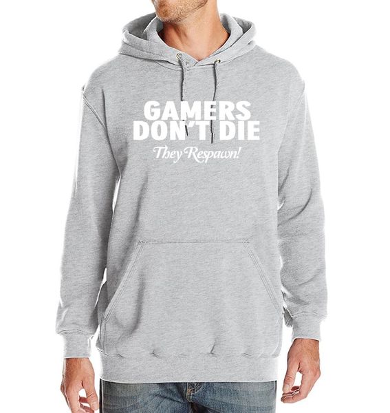 

gamers don't die letter printed 2017 new arrival spring winter fleece hoody with hat sweatshirts men's sportswear casual kpop, Black