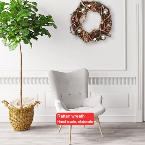 

natural rattan wreath with ball christmas decoration star christmas wreath crafts xmas home decor happyspring wedding
