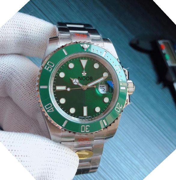 

n v10 orologio di lusso 40mm diameter 904l fine steel ceramic ring mouth 2836/3135 movement watches designer watches, Slivery;brown