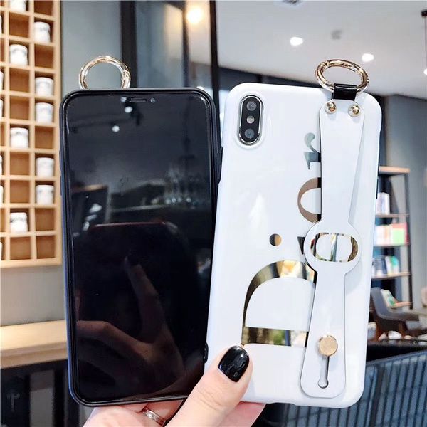 

one piece luxury phone case for iphone xs max xr 7 8 plus 6 6s hand strap designer phone back cover for gifts