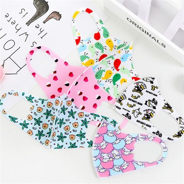 

washable sun protection respirator ice silk print folding anti saliva splash face masks kids dust mouth mask mascherine outdoors 1 88ry e1