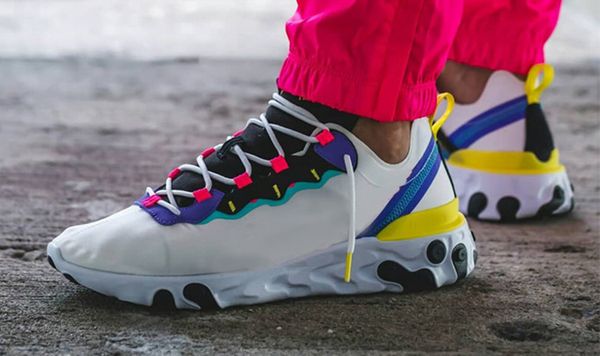 

new react element 87 running shoes for mens womens 55 pack white sneakers men women trainer men women running shoes zapatos size 36-45